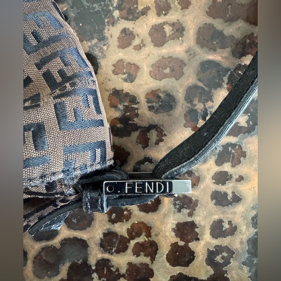 Vintage Fendi Monogram Brown and Black Messenger Bag - Picture 10 of 16